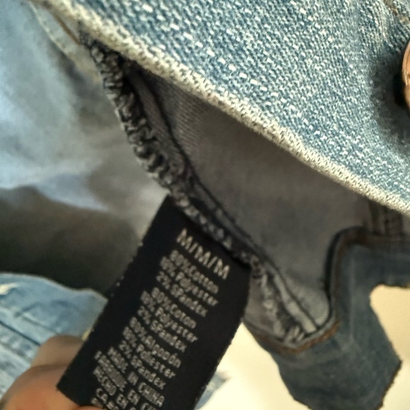 [M] Seduction Women's Blue Denim Jean Jacket - Picture 4 of 6